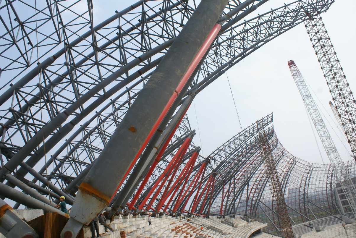 淮南市奧林匹克公園主體育場罩棚結構鑒定